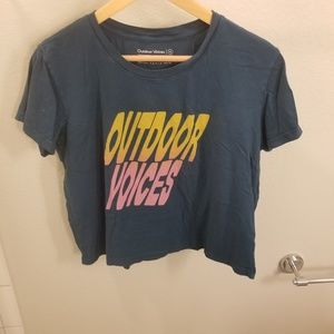 Outdoor Voices Boxy Tee Size Medium